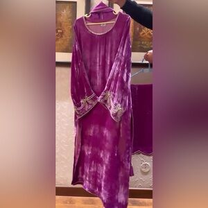 Pakistani Designer Zehra Saleem - Velvet Dress